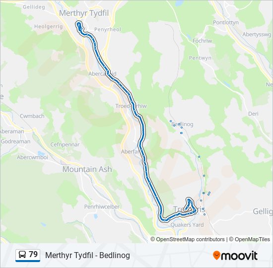 79 bus Line Map