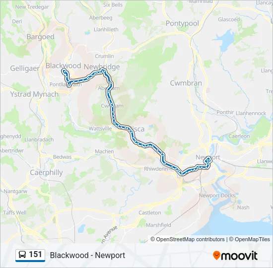 151 Bus Line Map