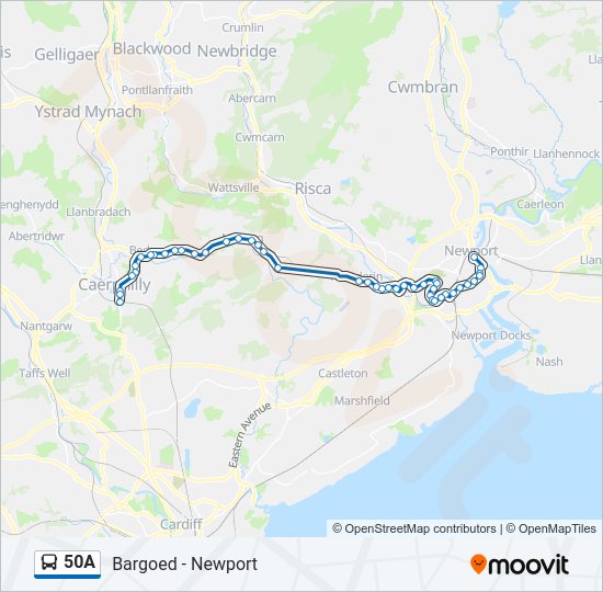 50A bus Line Map