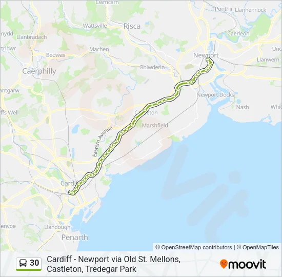 30 Bus Line Map