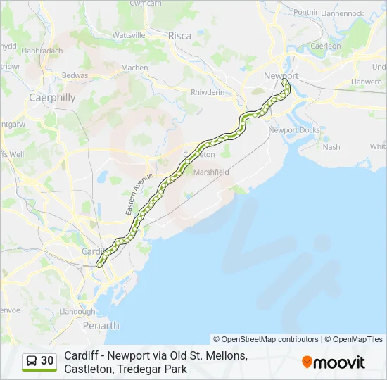 30 Bus Line Map
