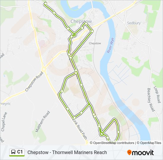 C1 Bus Line Map