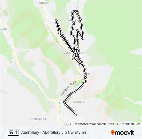 Deschutes River Trail Map Pdf 1 Route: Schedules, Stops & Maps - Abertillery (Updated)