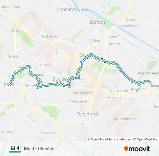 4 Bus Line Map