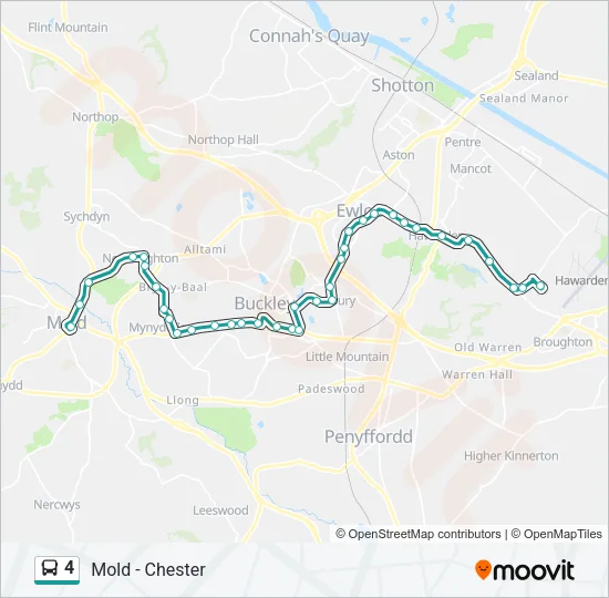 4 Bus Line Map