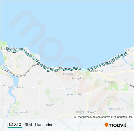 X12 Bus Line Map