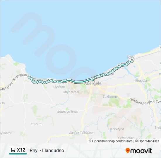 X12 Bus Line Map