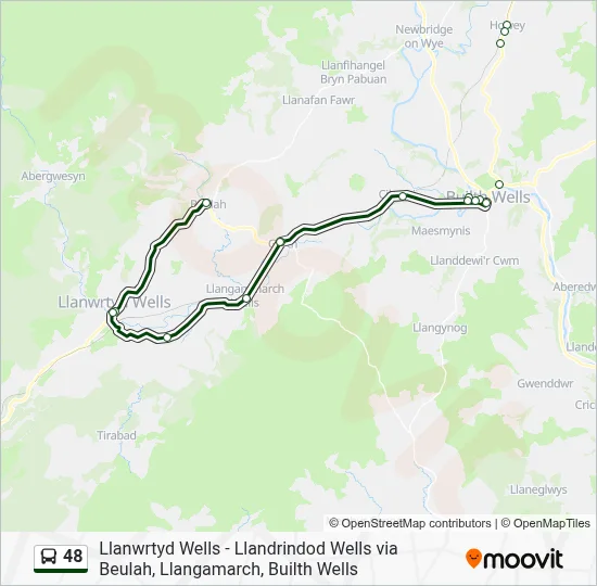 48 Route: Schedules, Stops & Maps - Beulah (Updated)