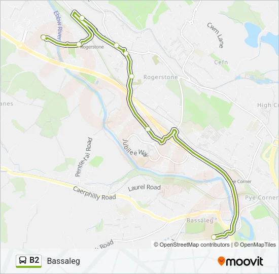 B2 Bus Line Map