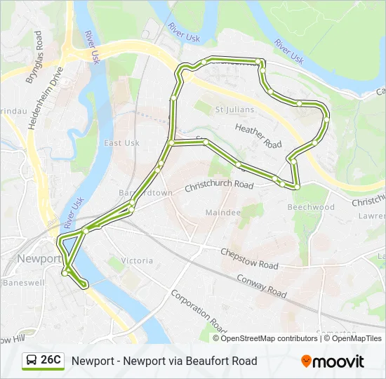 26C Bus Line Map