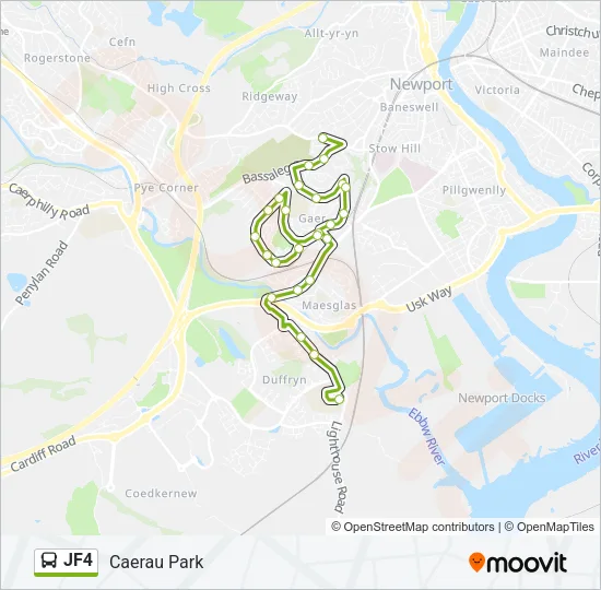 JF4 Bus Line Map
