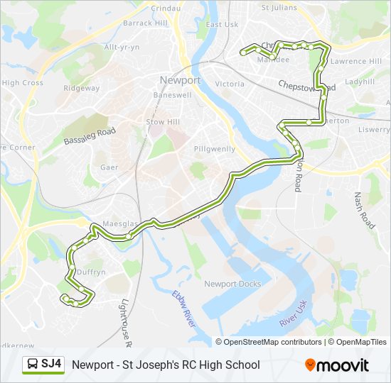 SJ4 bus Line Map