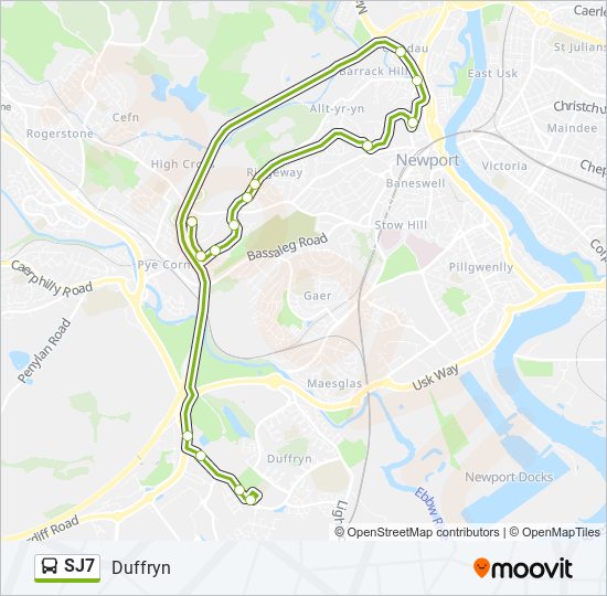 SJ7 bus Line Map