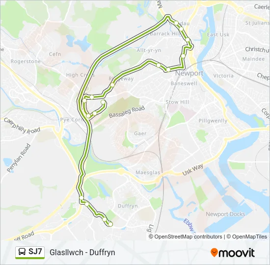 SJ7 Bus Line Map