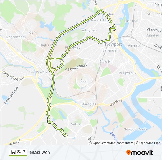 SJ7 bus Line Map