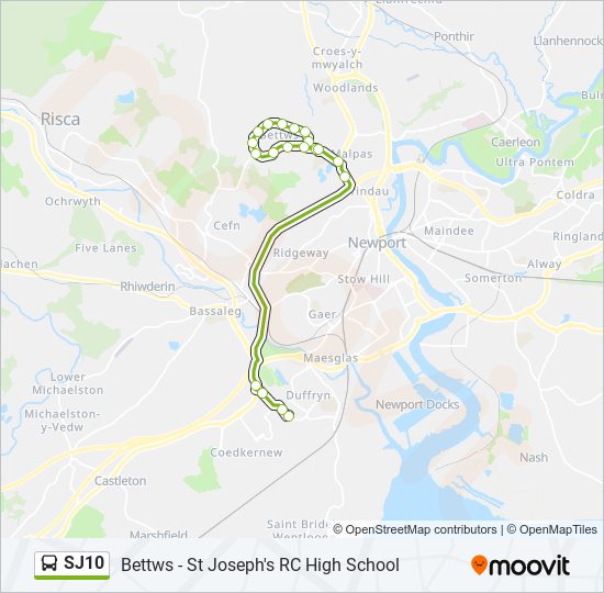 SJ10 Bus Line Map