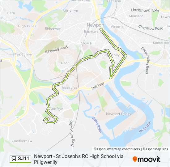 SJ11 bus Line Map