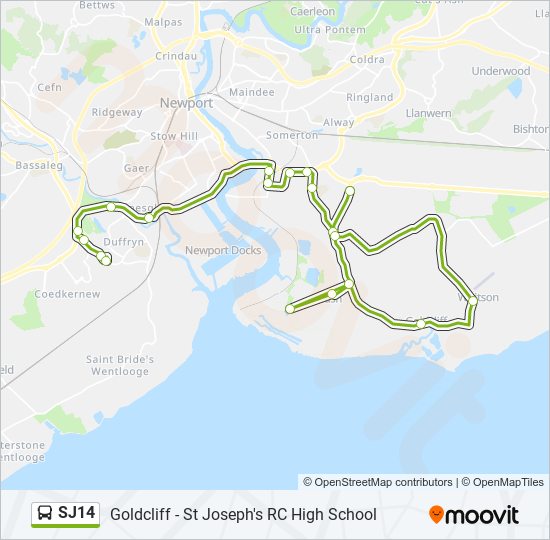 SJ14 bus Line Map