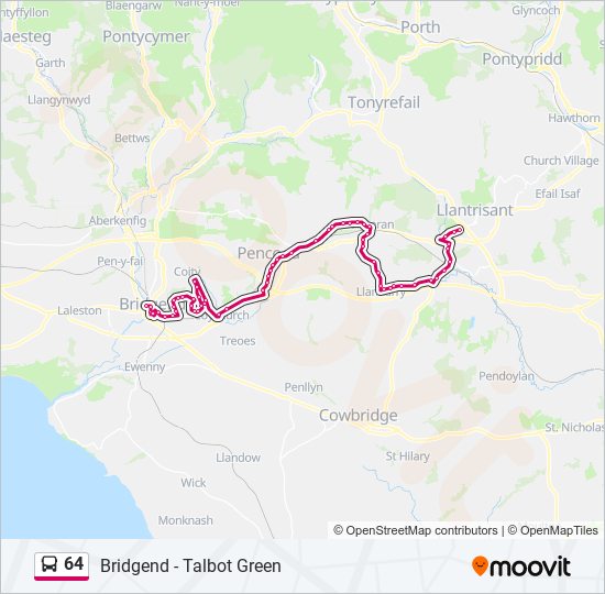 64 bus Line Map