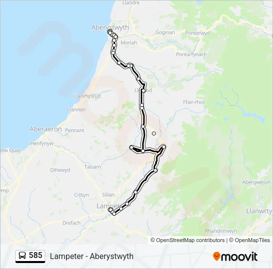 585 Bus Line Map