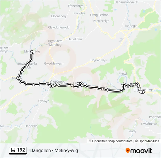 192 Bus Line Map