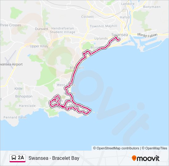 2A bus Line Map