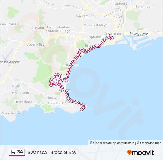 3A bus Line Map