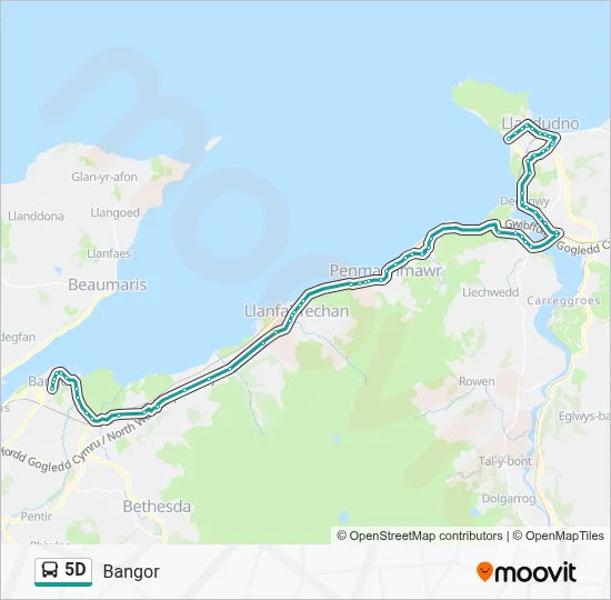 5D Route: Schedules, Stops & Maps - Bangor (Updated)