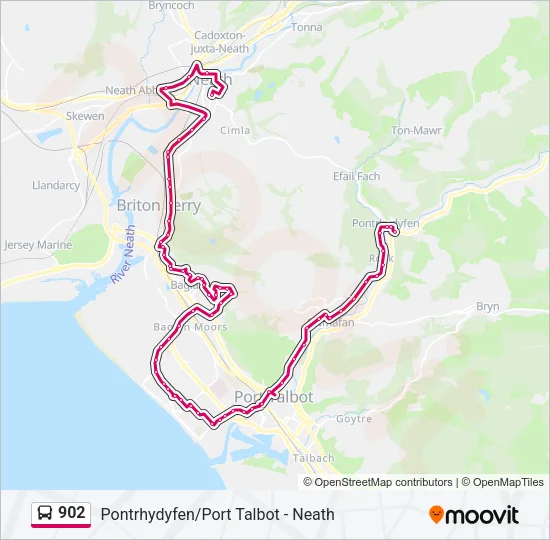 902 Bus Line Map