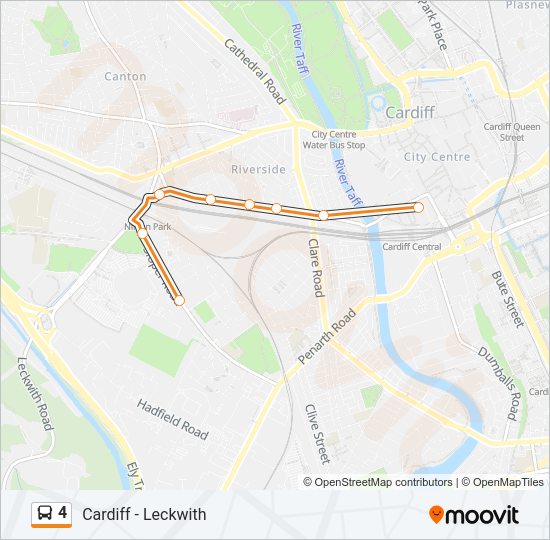 4 bus Line Map