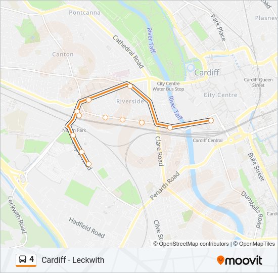 4 bus Line Map