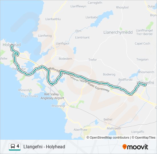 4 bus Line Map