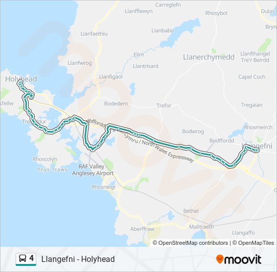 4 bus Line Map