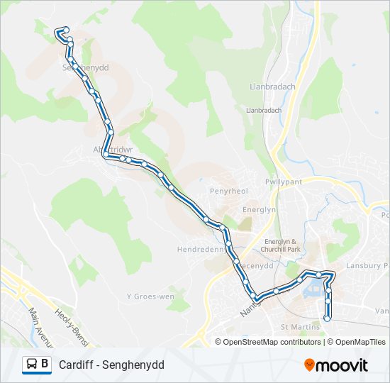 B bus Line Map