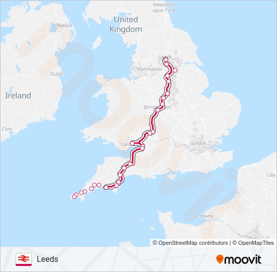 CROSSCOUNTRY Train Line Map
