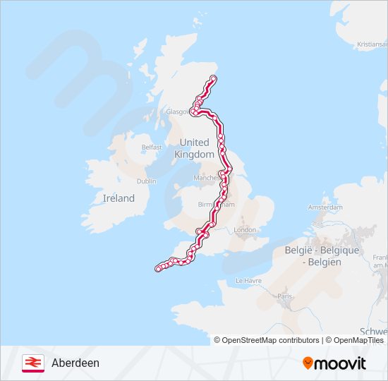 CROSSCOUNTRY Train Line Map