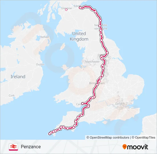 CROSSCOUNTRY Train Line Map