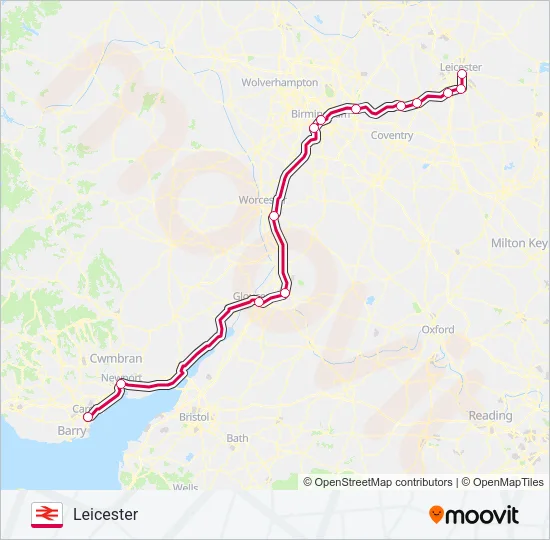 CROSSCOUNTRY Train Line Map