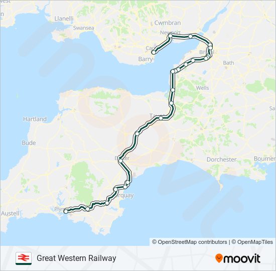 Great Western Railway Route Schedules Stops And Maps Plymouth Updated 3149