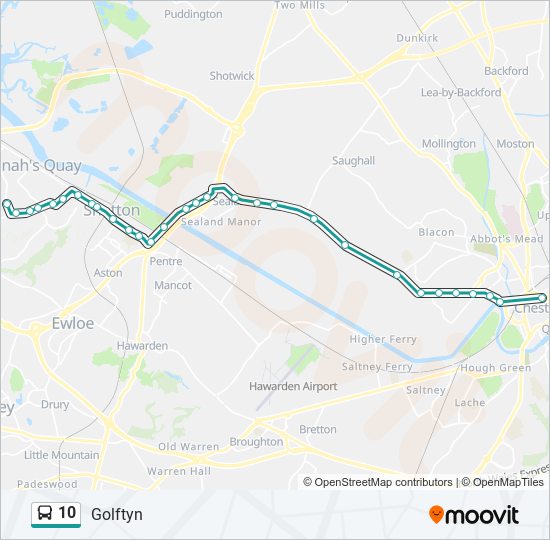 10 Route: Schedules, Stops & Maps - Golftyn (Updated)