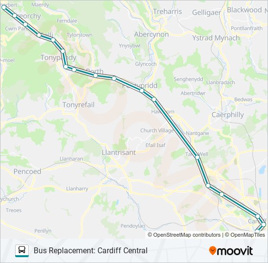 transport for wales Route: Schedules, Stops & Maps - Bus Replacement ...