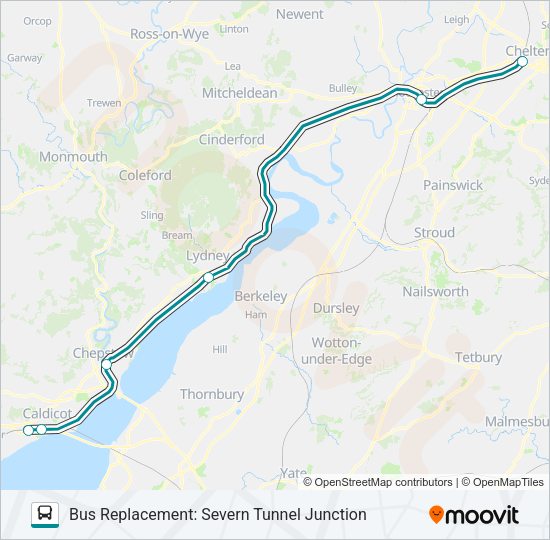 TRANSPORT FOR WALES Bus Line Map