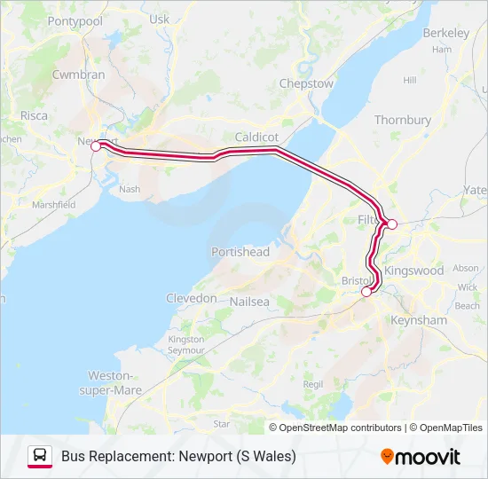 CROSSCOUNTRY Bus Line Map