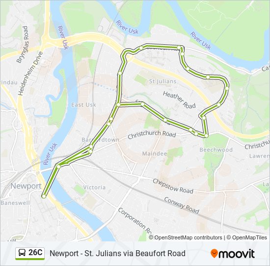 26C bus Line Map