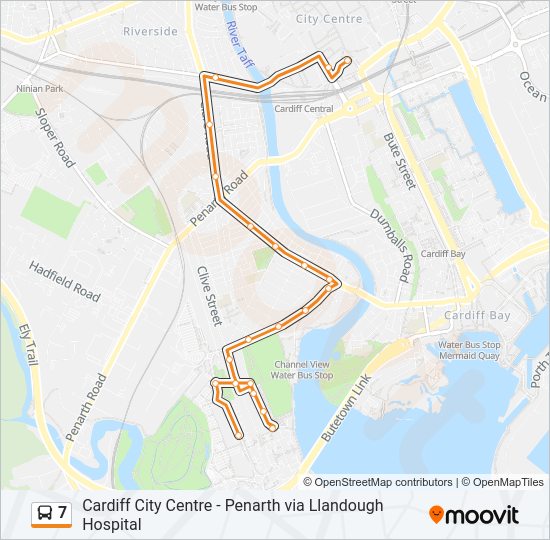 7 bus Line Map