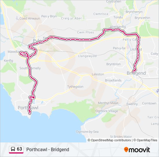 63 Bus Line Map