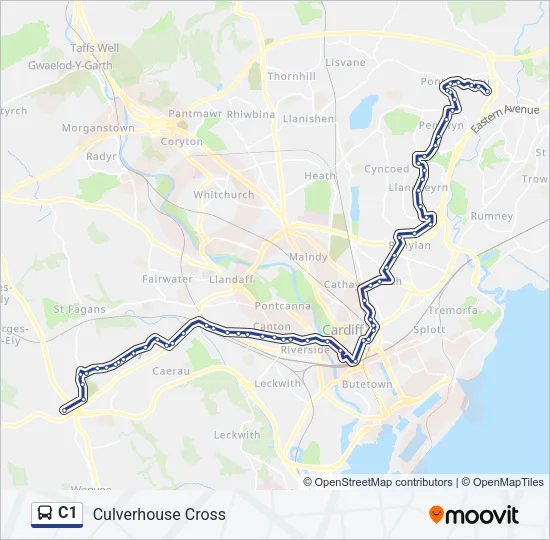 C1 Bus Line Map