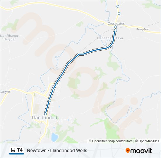 T4 bus Line Map