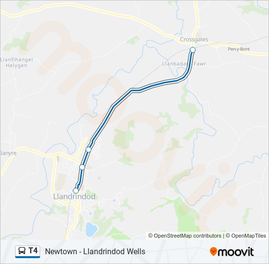 T4 bus Line Map