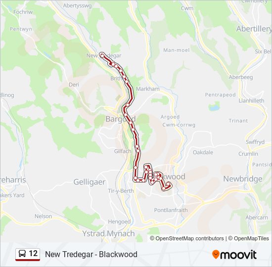 12 bus Line Map